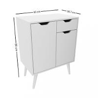 Armário Para Banheiro 2 Portas 1 Gaveta 60cm BN3637 Tecno Mobili - 4