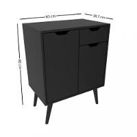 Armário Para Banheiro 2 Portas 1 Gaveta 60cm BN3637 Tecno Mobili - 4