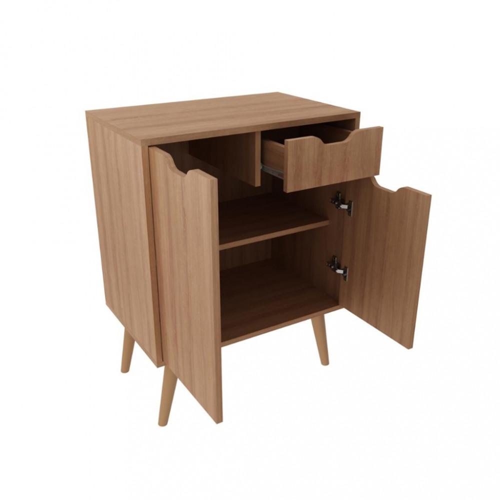 Armário Para Banheiro 2 Portas 1 Gaveta 60cm BN3637 Tecno Mobili - 3