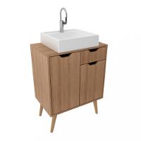 Armário Para Banheiro 2 Portas 1 Gaveta 60cm BN3637 Tecno Mobili - 2