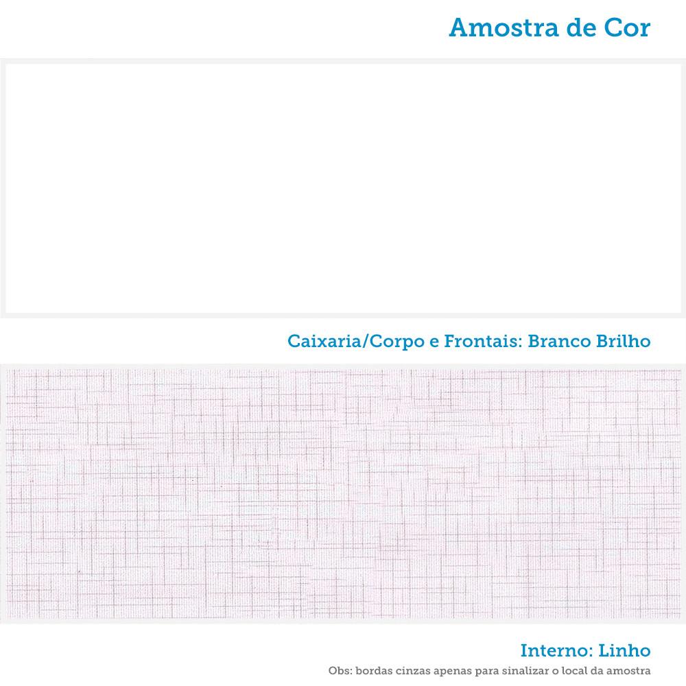 Quarto de Bebê Completo com Berço Mini Cama e Guarda-Roupa 100 MDF Elô New Móveis Peroba - 5