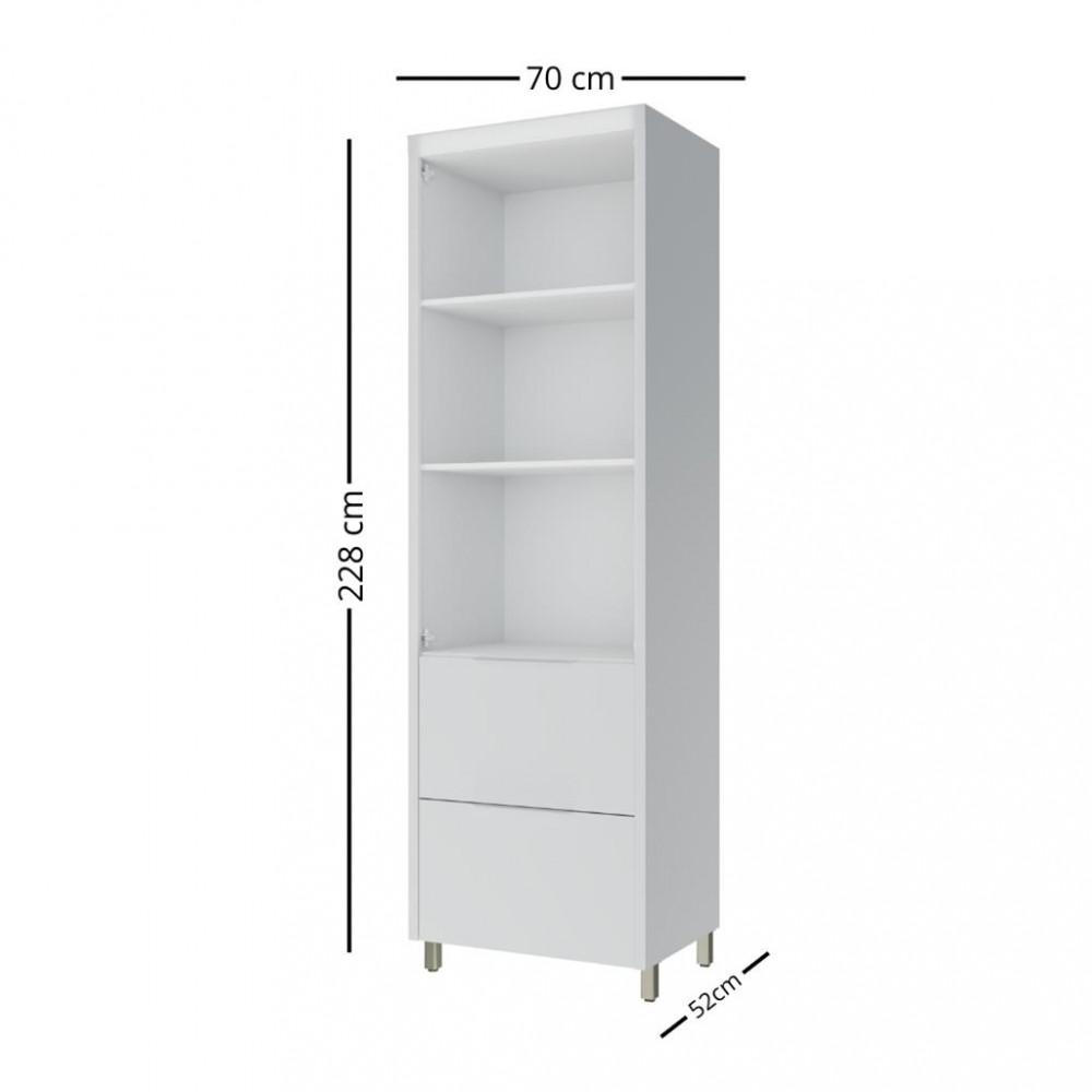 Paneleiro 100 MDF 2 portas 2 gavetas 70cm Marquesa Nesher - 3