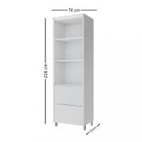 Paneleiro 100 MDF 2 portas 2 gavetas 70cm Marquesa Nesher - 3