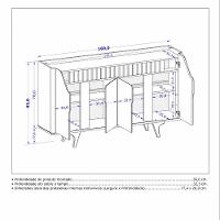 Aparador Buffet 4 Portas Tamisa Bechara - 4