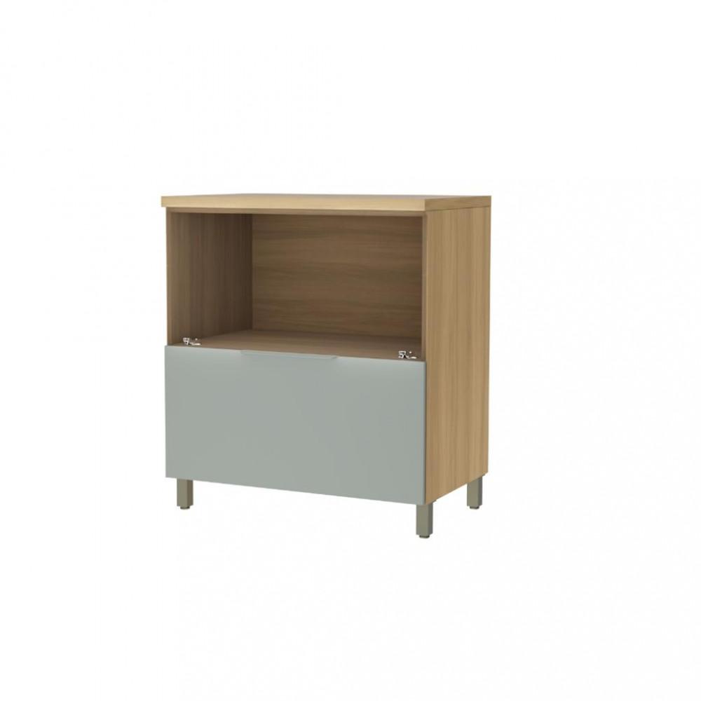 Balcão Com Tampo 100 MDF 1 Porta 1 Gaveta 80cm Marquesa Nesher - 2