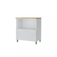 Balcão Com Tampo 100 MDF 1 Porta 1 Gaveta 80cm Marquesa Nesher - 2