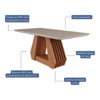 Mesa de Jantar 180 cm Agata Cimol - 2