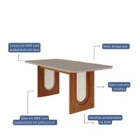 Mesa de Jantar 180cm Valentina Cimol - 2