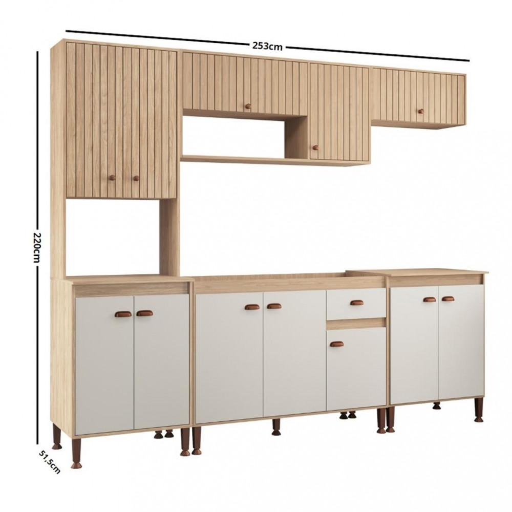 Cozinha Modulada 5 Peças sem Tampo Torino Movelbento - 4