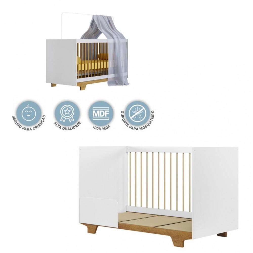 Berço Mini Cama Flocos Tigus Baby - 5