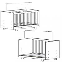 Berço Mini Cama Flocos Tigus Baby - 6