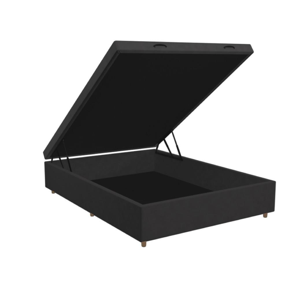 Cama Box Baú Casal 138cm Molas Ensacadas Texas Gazin - 4