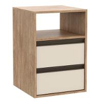Mesa de Cabeceira 2 Gavetas 100 MDF Select Belmax - 2