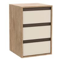 Mesa de Cabeceira 3 Gavetas 100 MDF Select Belmax - 2
