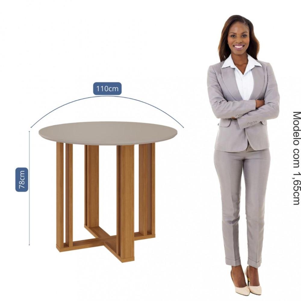 Mesa de Jantar Redonda Flora Cimol - 3