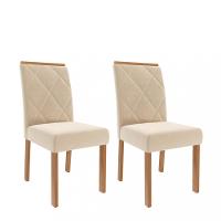 Conjunto 2 Cadeiras Fernanda Wood Cimol - 1