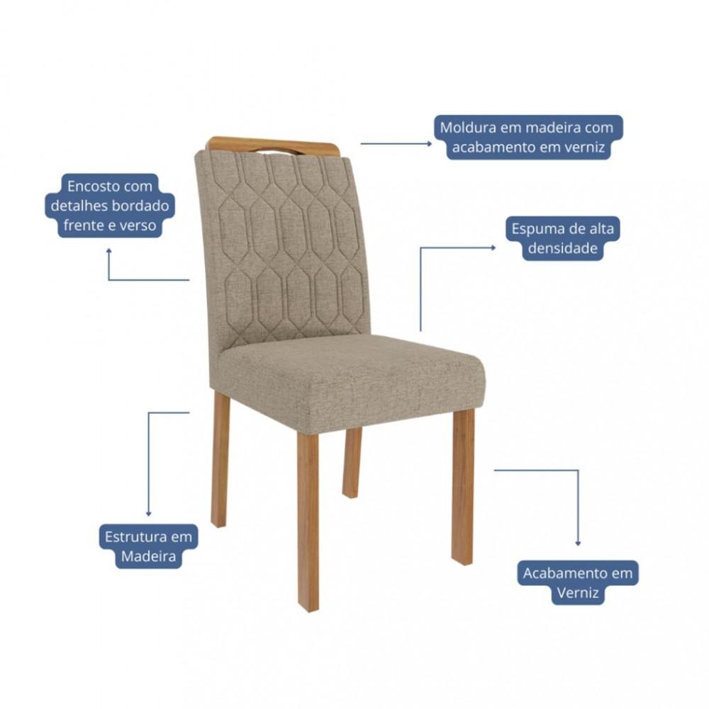 Conjunto 2 Cadeiras Paola Wood Cimol - 2