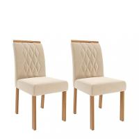 Conjunto 2 Cadeiras Juliana Wood Cimol - 1