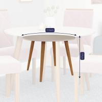Mesa de Jantar 110 cm Com Vidro Dani Cimol - 3