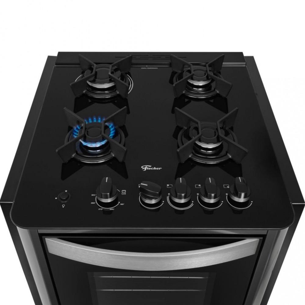 Fogão de Embutir 4 Bocas Fischer Acendimento Automático Gran Cheff - 3