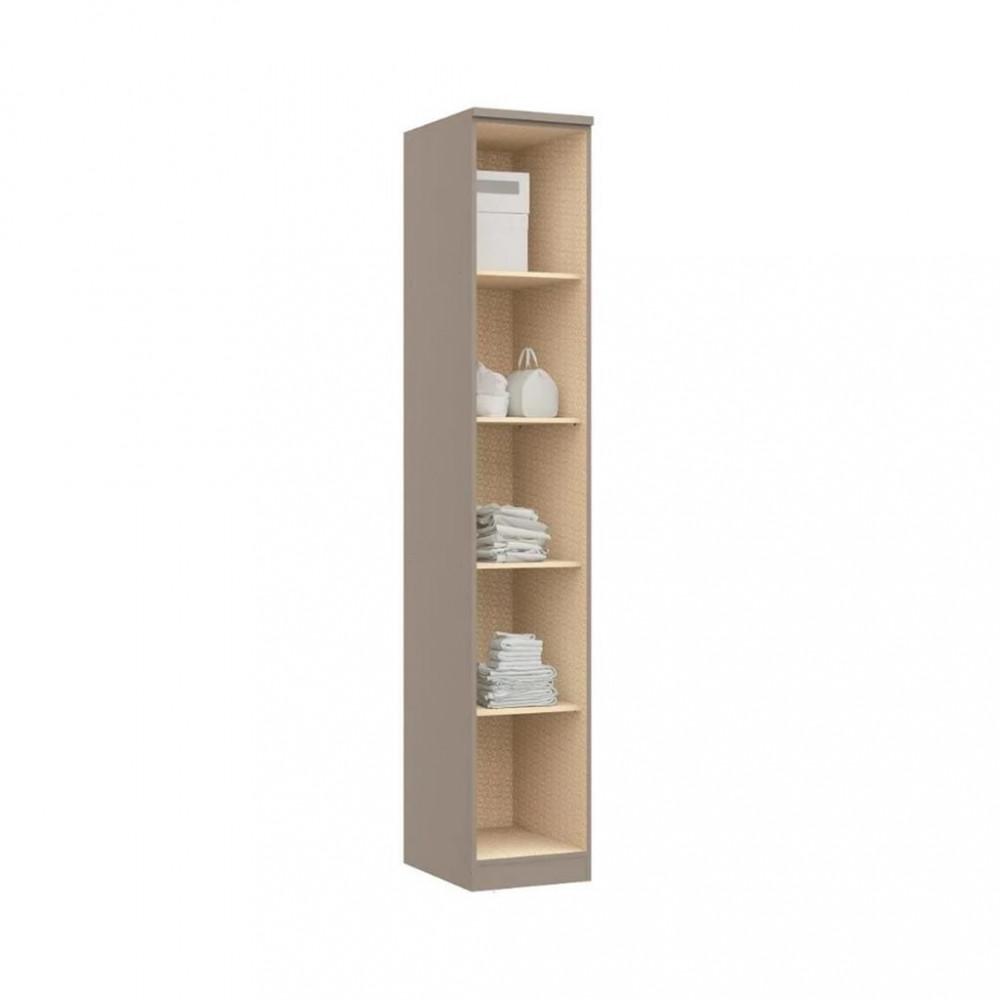 Guarda Roupa Modulado com Espelho 1 Porta Elegance Móveis Castro - 2