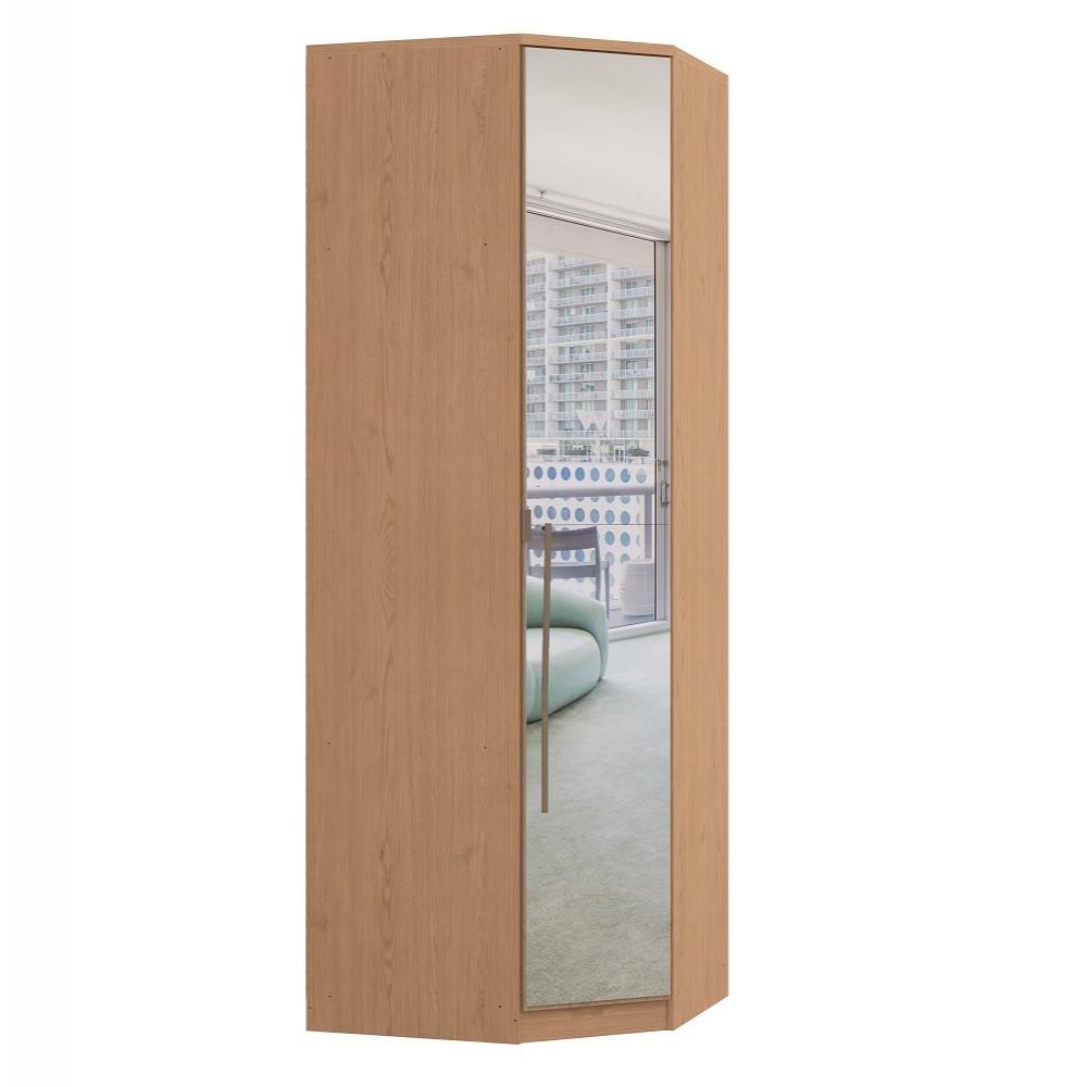 Guarda Roupa de Canto Modulado com Espelho 1 Porta Elegance Móveis Castro - 1