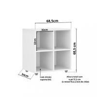 Organizador Infantil 4 Nichos Luna Movelbras - 4