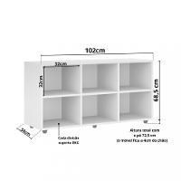 Organizador Infantil 6 Nichos Luna Movelbras - 4