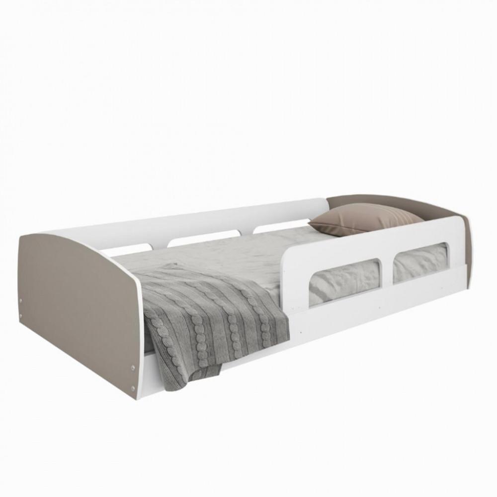 Cama Infantil Montessoriana Solteiro com Proteção Lateral Jardim Movelbras - 2