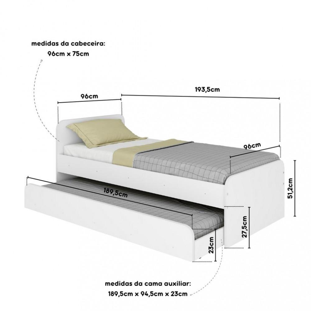 Bicama Infantil Solteiro Caracol Movelbras - 3