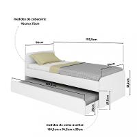 Bicama Infantil Solteiro Caracol Movelbras - 3