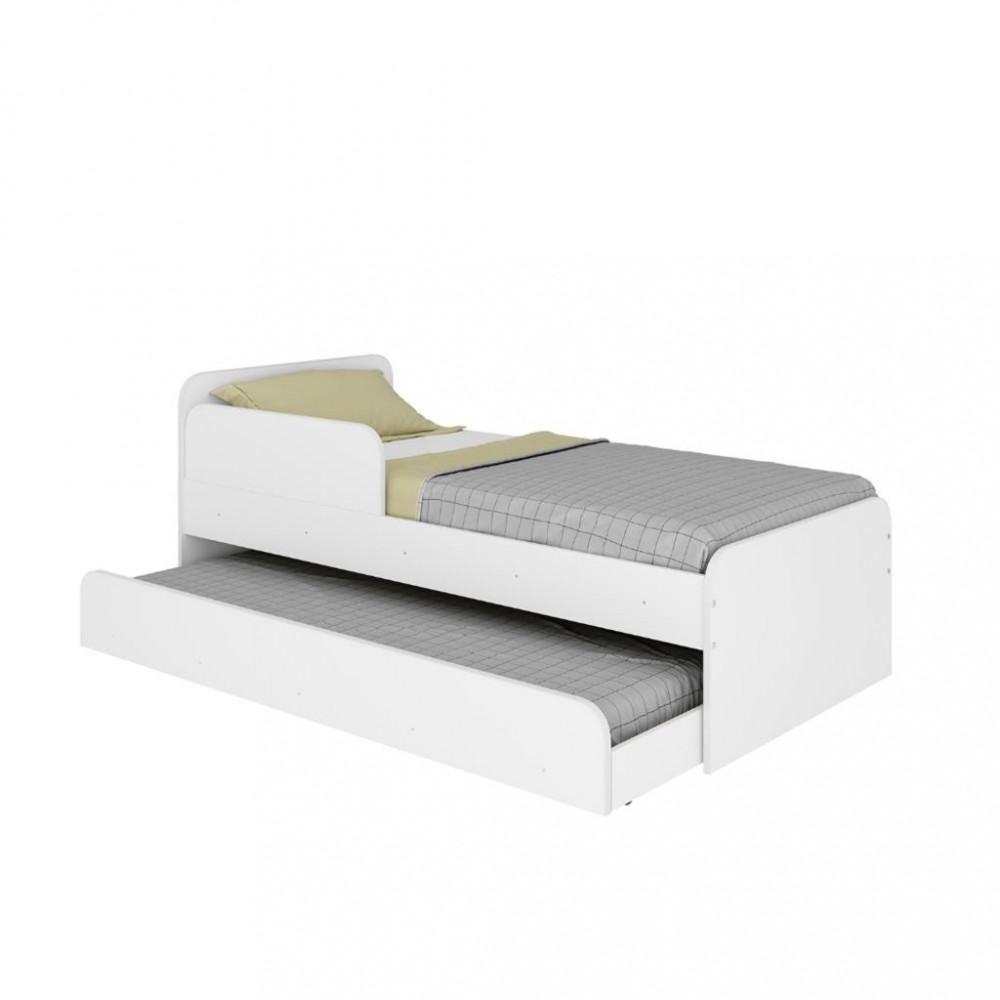 Bicama Infantil Solteiro com Proteção Lateral Caracol Movelbras - 2