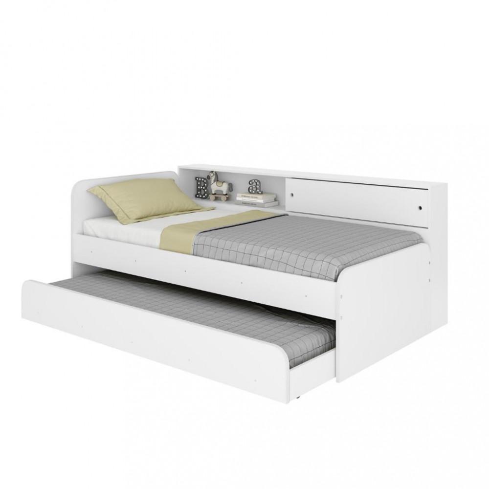 Bicama Infantil Solteiro com Módulo Lateral Caracol Movelbras - 2