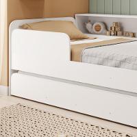 Bicama Infantil Solteiro com Módulo e Proteção Lateral Caracol Movelbras - 4