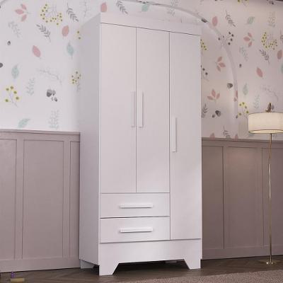 Guarda Roupa Infantil 3 Portas 2 Gavetas Catavento Rodial