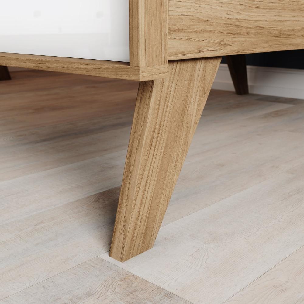 Cômoda Infantil 3 Gavetas 1 Porta com Pés Lola Henn - 5