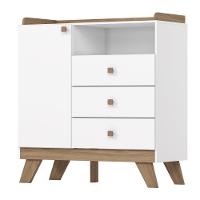 Cômoda Infantil 3 Gavetas 1 Porta com Pés Lola Henn - 2