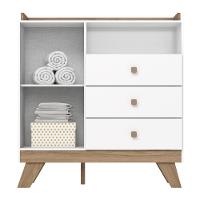 Cômoda Infantil 3 Gavetas 1 Porta com Pés Lola Henn - 3