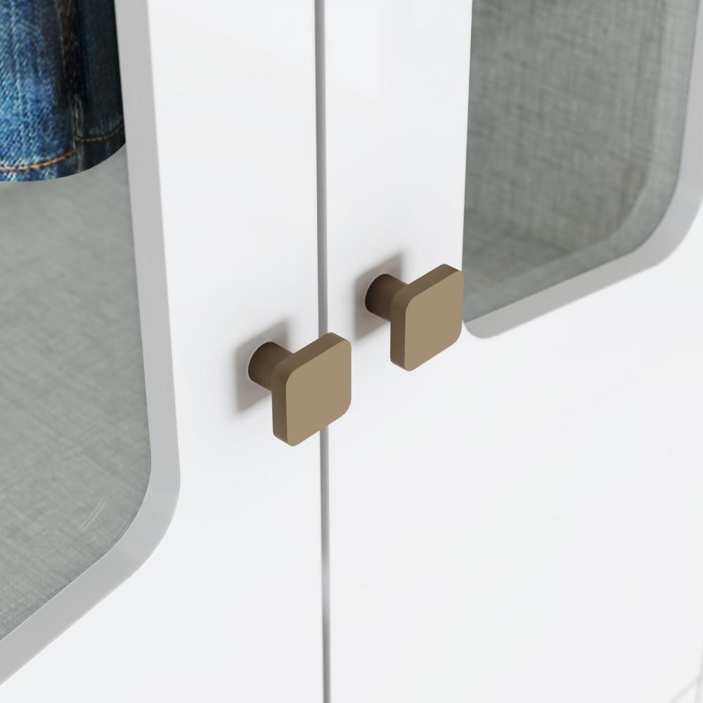 Guarda Roupa Infantil 4 Portas 2 Gavetas com Pés Lola Henn - 5