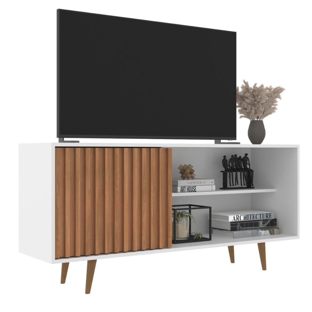 Rack Ripado para TV até 55 Polegadas 1 Porta com Pés San Diego J Carvalho - 2