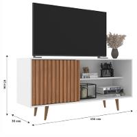 Rack Ripado para TV até 55 Polegadas 1 Porta com Pés San Diego J Carvalho - 4