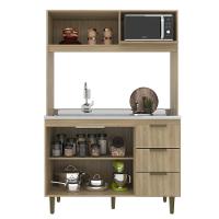 Cozinha Compacta 4 Portas 3 Gavetas Sofia J Carvalho - 3