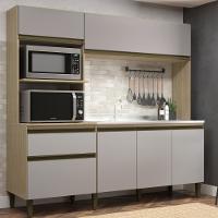 Cozinha Compacta 6 Portas 1 Gaveta Vitoria J Carvalho - 1