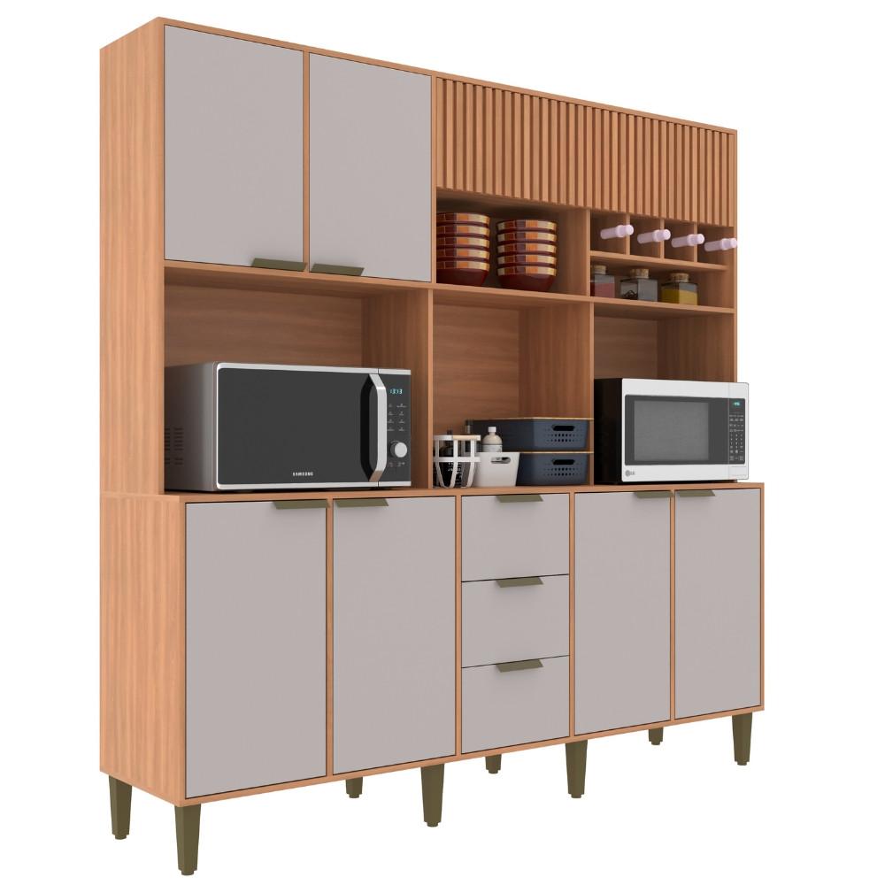 Cozinha Compacta 7 Portas 3 Gavetas Emilia J Carvalho - 2