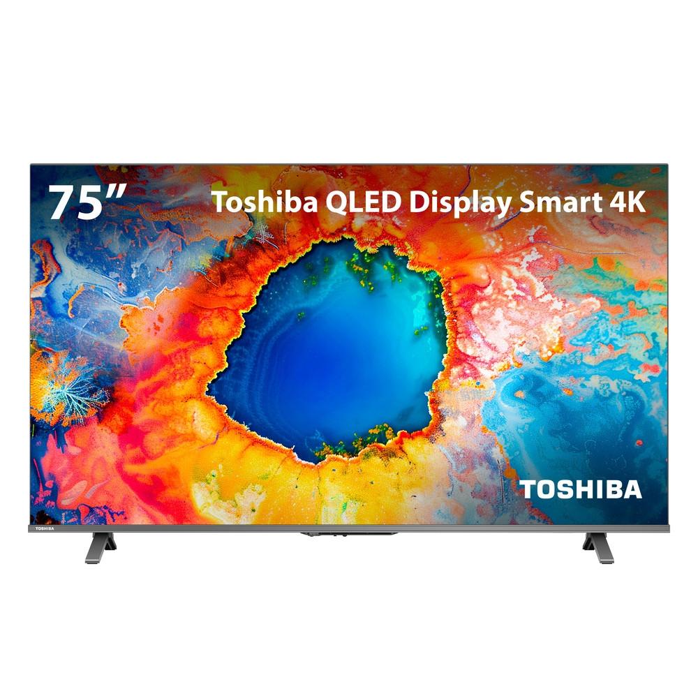 Smart TV Toshiba 75 Polegadas 4K QLED 75C450NS - 1