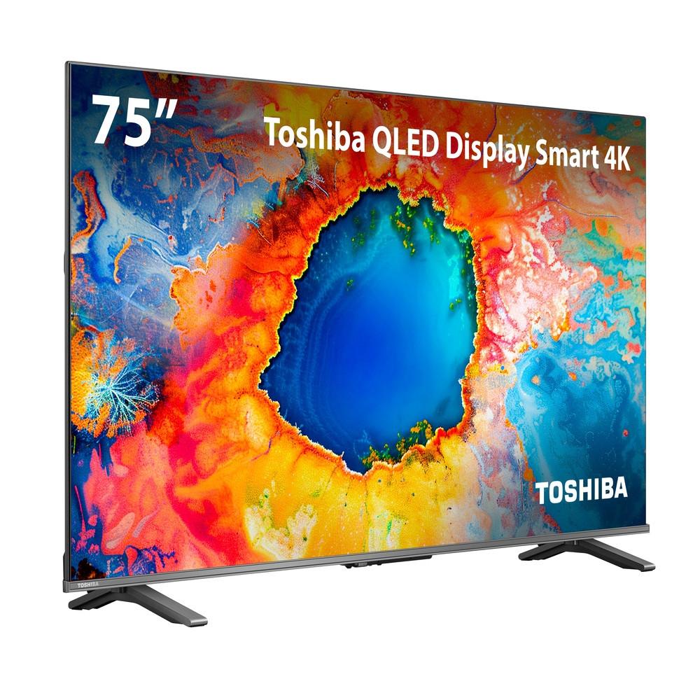 Smart TV Toshiba 75 Polegadas 4K QLED 75C450NS - 2