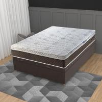 Cama Box Baú Casal 138cm Molas Ensacadas  Euro Suede Genebra Umaflex JSW - 1