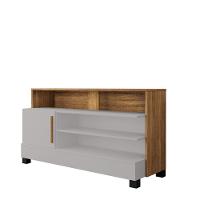 Rack para TV até 48 Polegadas 1 Porta com Pés de Madeira Pipa Bechara - 5