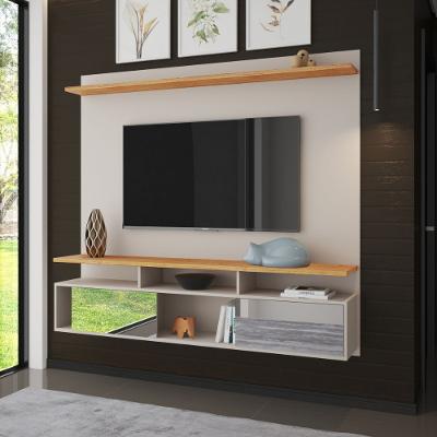 Painel para TV até 55 Polegadas com Espelho 2 Portas Brescia Viero