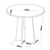 Conjunto Sala de Jantar Mesa Mirna 4 Cadeiras Sol Viero - 4